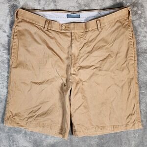 Peter Millar Shorts Men's 38 Khaki Beige Crown Performance Golf Pima Cotton‎